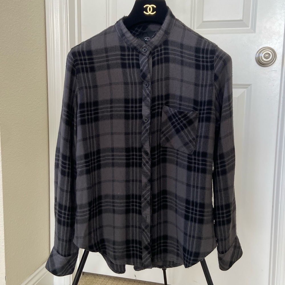 Rails hunter plaid shirt crew neck XS